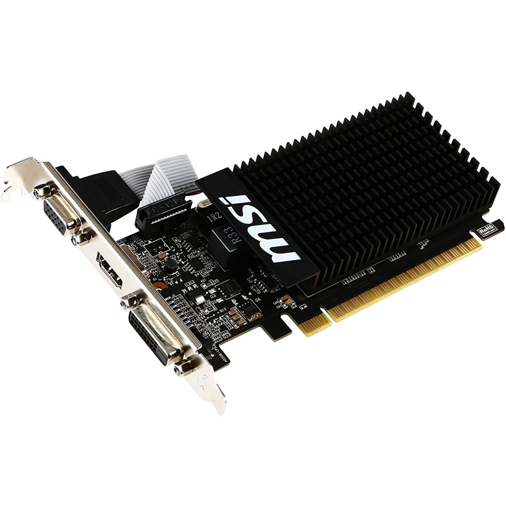 Видеокарта MSI GeForce GT 710 1GB GDDR3 (GT 710 1GD3H LP) б/у